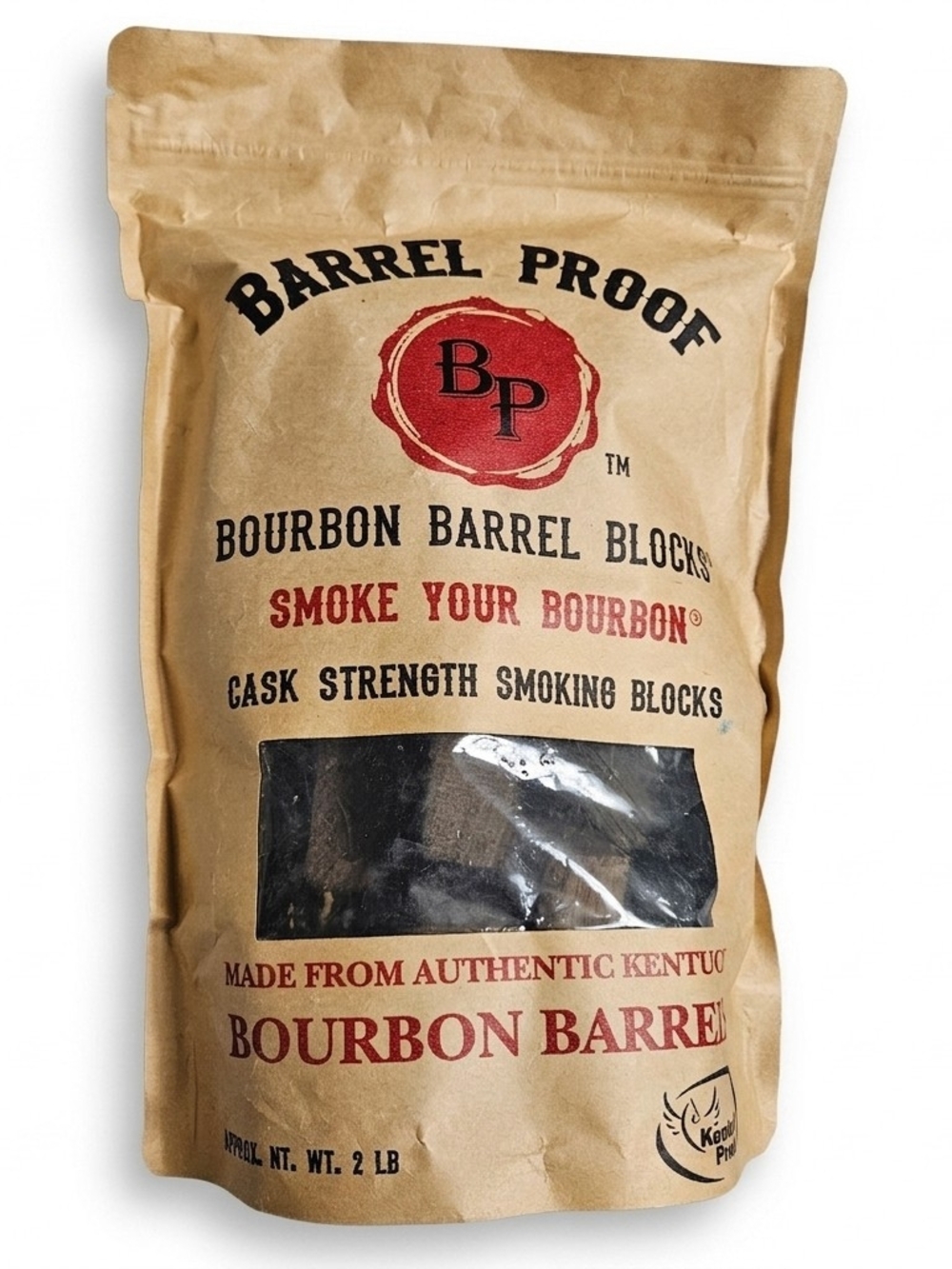 Barrel Proof Bourbon Barrel Smoking Wood Blocks 2lb
